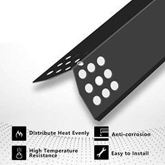 MONIBAQ 6 Pcs Flame Tamers for Nexgrill 720-0830H 720-0896 720-0896B 720-0898