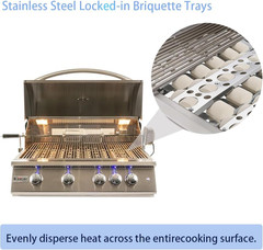 16″ Briquette Tray for Summerset Sizzler 26 32 40 TRL Deluxe 44-Inch,Parts for R