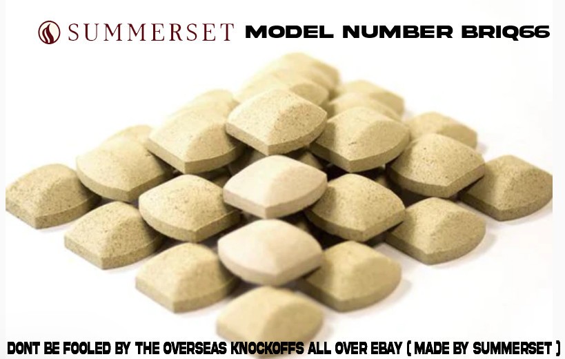 Summerset Ceramic Briquettes – Box of 66 – BRIQ66 NOT the over sea knockoffs