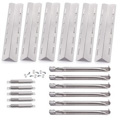 Grill Replacement Parts for 6 Burner Gas Grills Burner Tubes Heat Plates