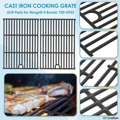 Upgrade Your Grill: Cast Iron Grates for Nexgrill 4 Burner Models 720-0925P