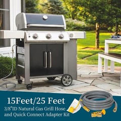 15FT 3/8″ID Natural Gas Hose w/Quick Connect CSA Certified 3/8″ Natural Gas Hose