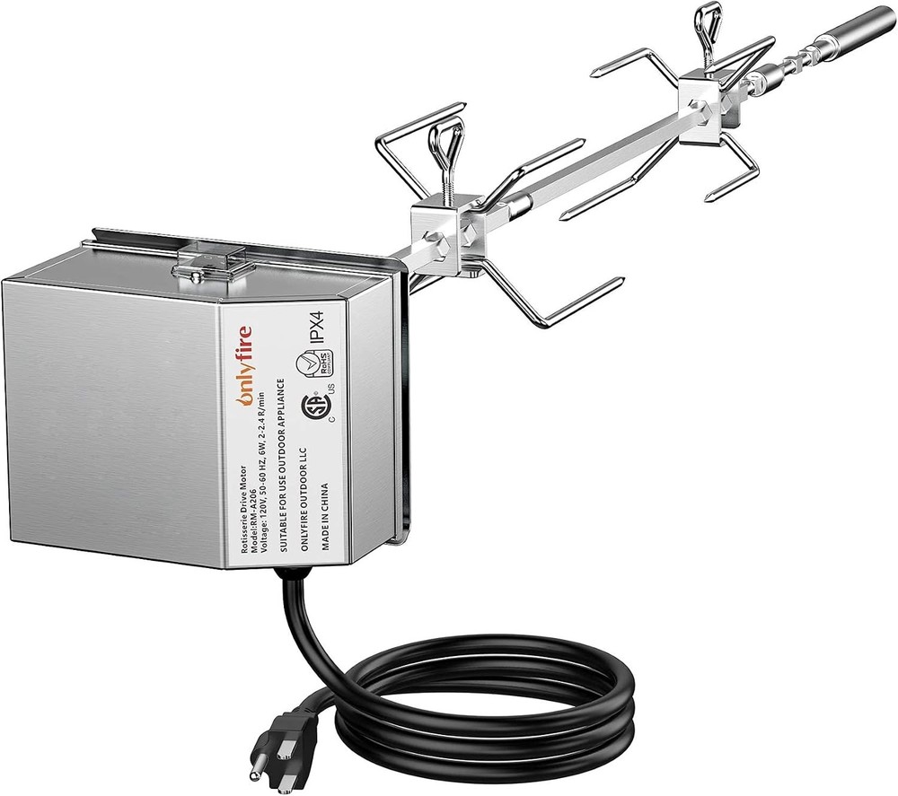 onlyfire Rotisserie Kit Weber Spirit 200/300 Series Stainless