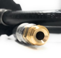 1/4 male Inverted Flare x QCC1 ACME Pig Tail Propane Hose 2 FT 350PSI