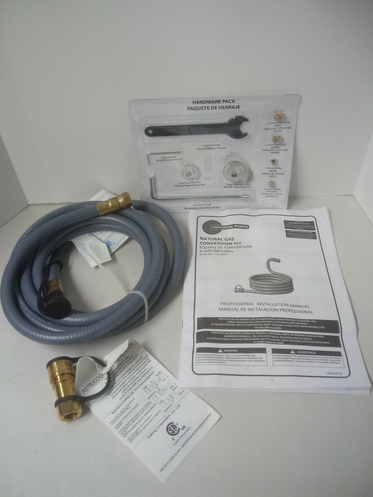 Universal Natural Gas Conversion Hose Kit 1001 534 592