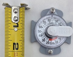 (3) New Universal Glue On Propane Dial Gauge For Home Horizontal Propane Tank