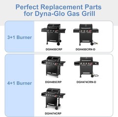 Grill Replacement Parts for Dyna-Glo DGH450CRP DGH353CRP Porcelain Steel Grill