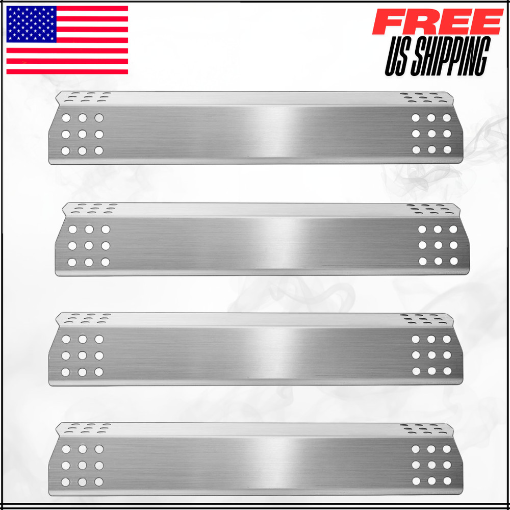Stainless Steel Grill Heat Plates For Master Forge 1010048 15 1/8″ X 3 1/4″ 4PC