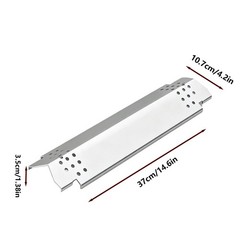Gas Grill Heat Shield Plates Stainless Steel Flame Tamer For BBQ