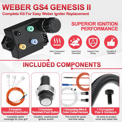 66354 Igniter Kit for Weber GS4 Genesis II E-310 E-315 S-310 S-315 Grills