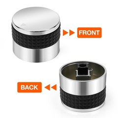 4pcs Gas Grill Knobs D Stem Chrome Plated Plastic Burner Control Replacement