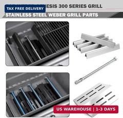 Genesis E-330 Grill Replacement Parts 4 Burners for Weber Genesis S-330 E-310 EP