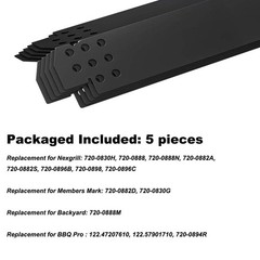 Grill Heat Plates For Nexgrill 5 Burner Gas Grill 720-0888 720-0882A For BBQ Pro