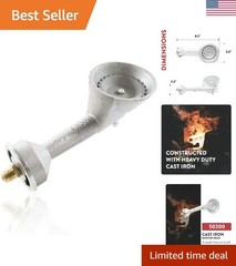 Propane High Pressure Cast-Iron Round Burner Head with Brass Fitting Orifice