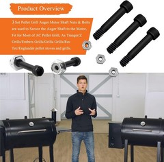 High-Quality Auger Shaft Nut & Bolt Set – Fits Traeger, Rec Tec, Pit Boss Grills