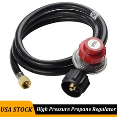 5FT High Pressure Propane 0-20PSI Adjustable Regulator with QCC1 type Hose