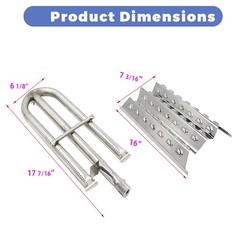 3 PCS Gas Grill SS90191 Heat Plates Burner Repair Kit For Perfect Flame 3019L