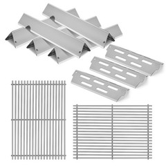 Stainless Steel Grill Grates with 66032 Flavorizer Bars for Weber Genesis II….