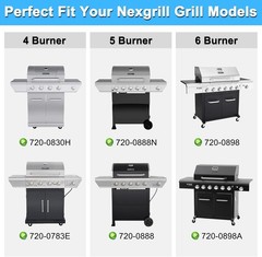 Grill Replacement Parts for Nexgrill 5 Burner 720-0888N, 720-0888, 4 Burner 720-