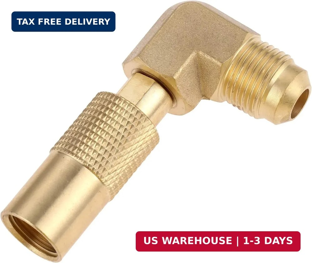 Aupoko Propane Elbow Adapter for Blackstone, Brass RV Gas Connector 3/8″ Male Lo