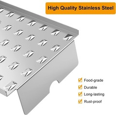 Grill Drip Tray Heat Baffle Replacement for Camp Chef 24 Series Pellet Grills,