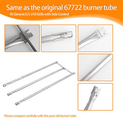 Grill Burner Tubes Replacement for Weber Genesis 300 Series 310 320 67722 67820