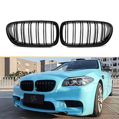 F10 Grilles, ABS Replacement Front Kidney Grills for 5 Series F10 F11 Glossy