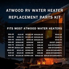 RV Water Heater Replacement Parts Kit for Atwood: 93844 Solenoid Gas, 91638