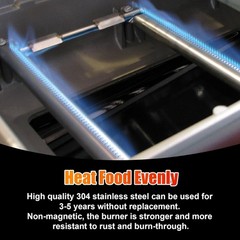 Flavorizer Bars & Grill Burner Tubes for Weber Spirit I & II 200 W Front Control