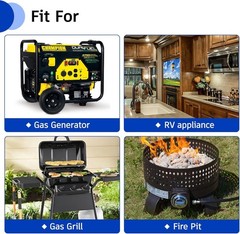 Two-Stage Propane Hose & Regulator – 5FT for Ultimate Gas Flow Stability