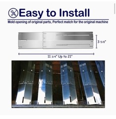 Universal Adjustable Stainless Steel 3 Pack Heat Plate Burner Replacement Part