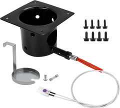 Enamel Fire Burn Pot Hot Rod Ignitor Kit for Pit Boss Traeger Camp Chef