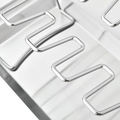 Chicken Leg Rack for Grill with Drip Tray – Easy to Use 12 Slots Chicken Wing