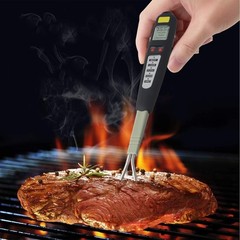 BBQ Meat Thermometer with Fork Probe: Perfectly Cook All Meats!