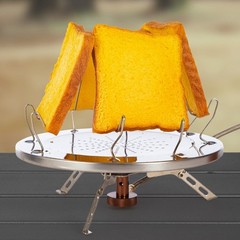 Foldable Stainless Steel Grill Rack Designed for Portable Barbecue Use