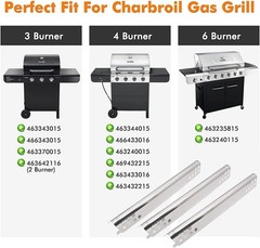Grill Replacement Parts for Charbroil Advantage Series 3 Burner 463343015, 46364