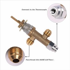 NEW LPG Propane Gas Fire Pit Flame Failure Safety Control Valve Kit Low Pressure