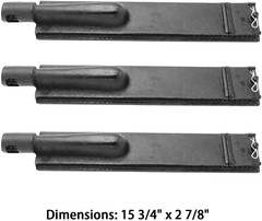 Cast Iron Burner Tubes 15 3/4″ 3-Pack for Aussie Nexgrill Charbroil Sam’s Galore