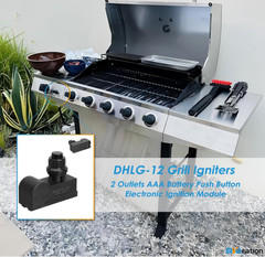 DHLG-12 Grill Igniters for Charbroil Ignitor Replacement, 2 Outlets AAA Battery