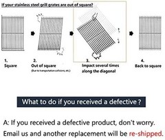 Stainless Steel Grill Grates for Ducane & Jenn Air
