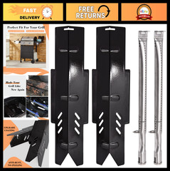 2-Pack Heat Tents & Burner Tubes for Dyna-Glo 2 Burner Grills – Replacement Part