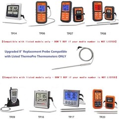 eBasics Meat Thermometer Probe Replacement Temperature Silver