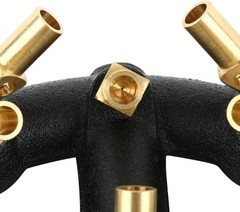 Propane Gas Jet Burner Cast Iron 23 Tips 100000 BTU for Wok Outdoor Indoor