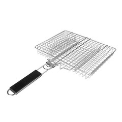 BBQ Accessories Folding Grill Mesh Dishwasher Safe Folding Handle Design