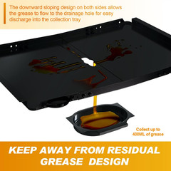 24″-30″ Grease Tray with Catch Pan for Dyna Glo Nexgrill Kenmore 4/5 Burner