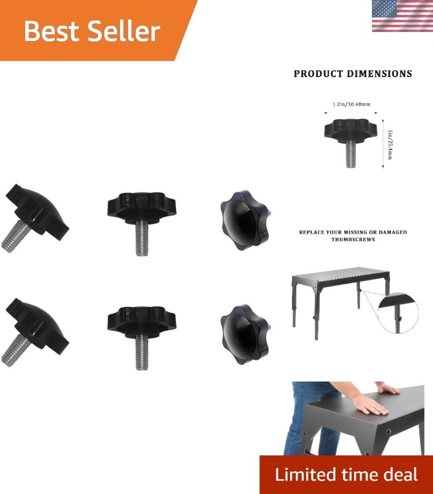 Upgrade Your Blackstone with 6 PCS Griddle Control Knobs & Screws – Easy Install