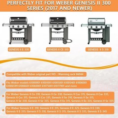 66044 Grill Warming Rack for Weber GS4 Genesis II 300 Series, Genesis II E310 E3