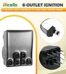 DHL-128-6Q Pulse Igniter 6 Outlets Push Button Grill Ignitor Universal for Gas