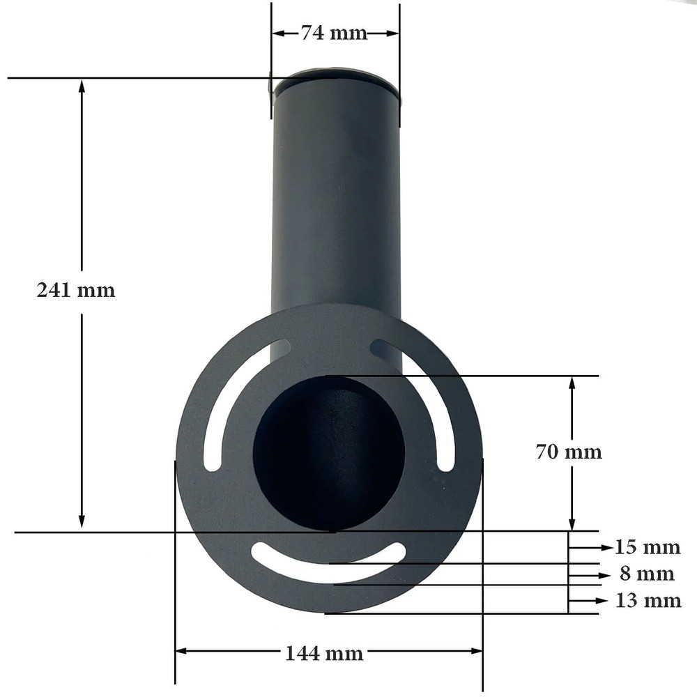 Green Mountain Davy Crockett Chimney Smoke Stack, P-1008-AMP