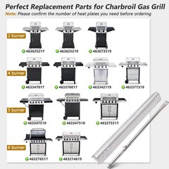 Grill Parts for Charbroil Performance 4 5 Burner Heat Plates Burners Ignitors